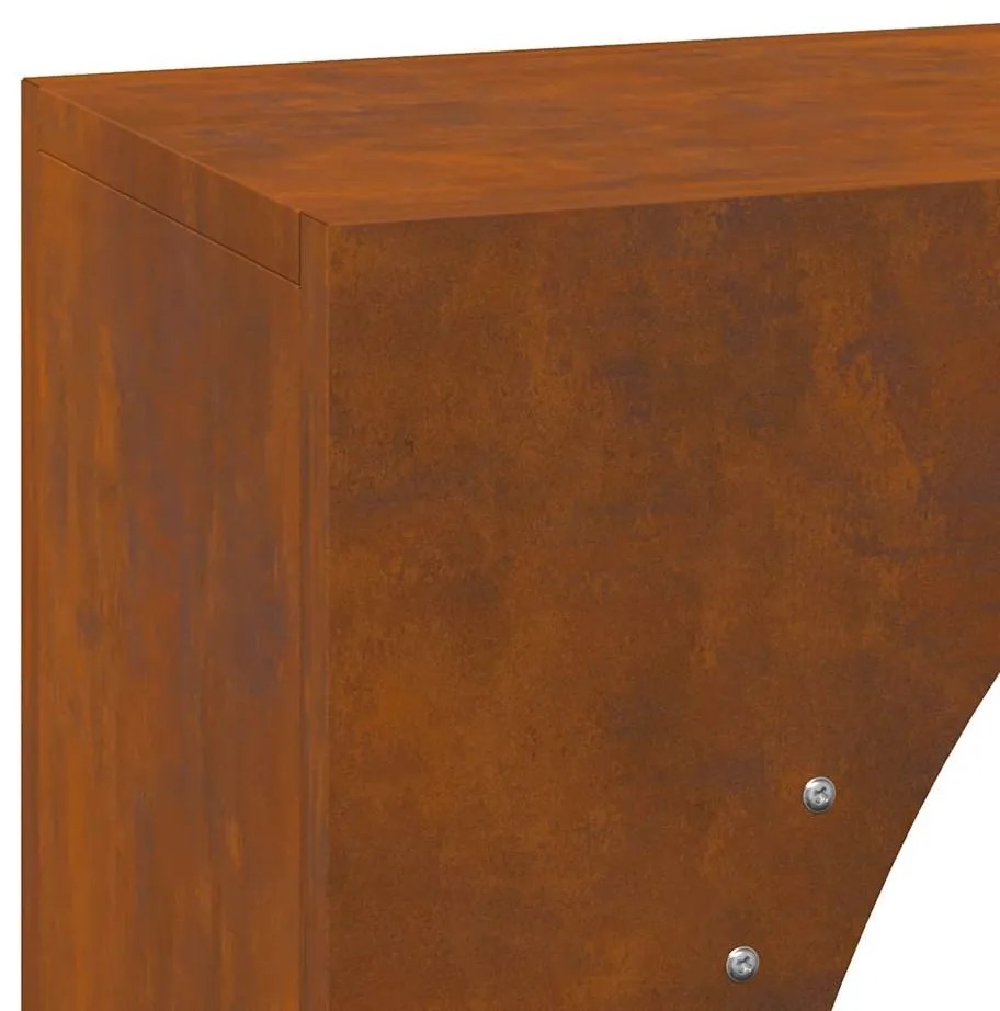 tűzifa állvány 50x23x100 cm időjárásálló acél