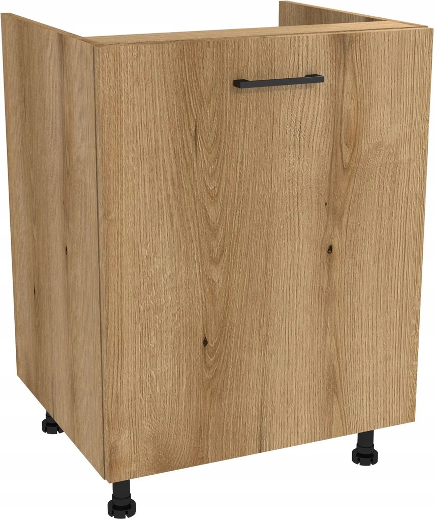 Konyhaszekrény alsó mosogató alá 60 Capri korpusz tölgy Evoke front Evoke tölgy