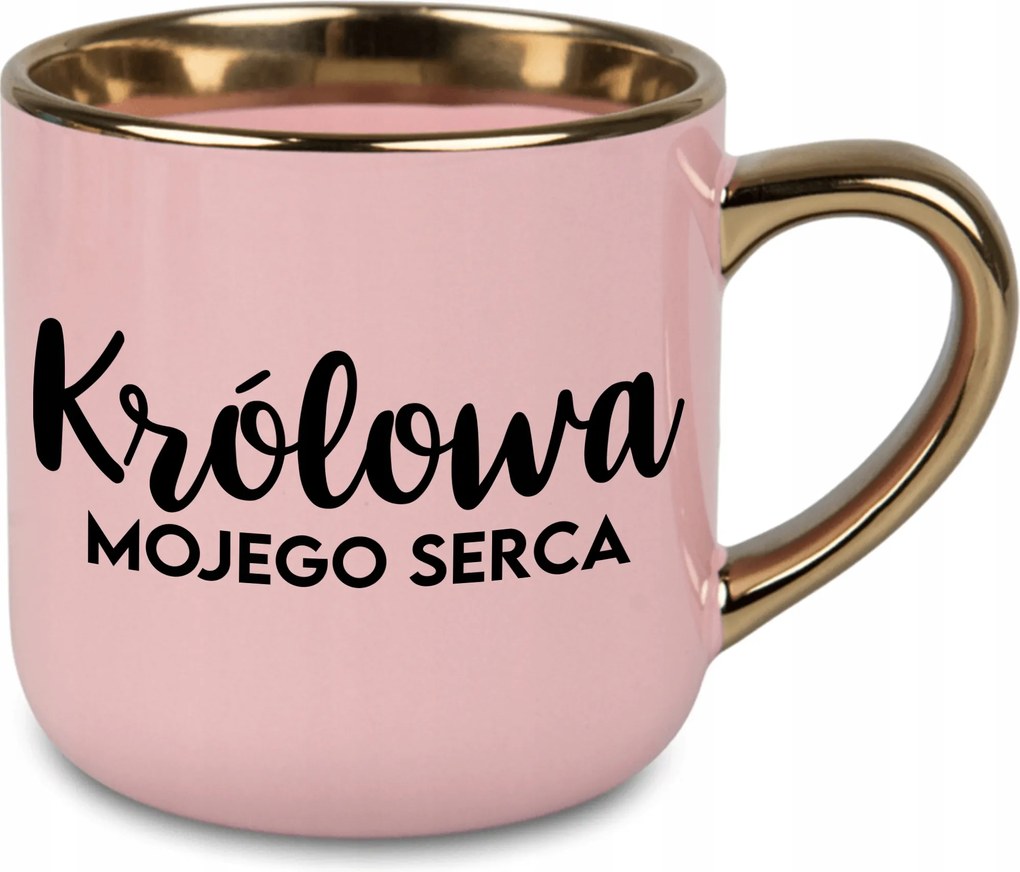 Bögre Nagy Rózsaszín A Szívem Királynője Ajándék Feleség Férj Házasság