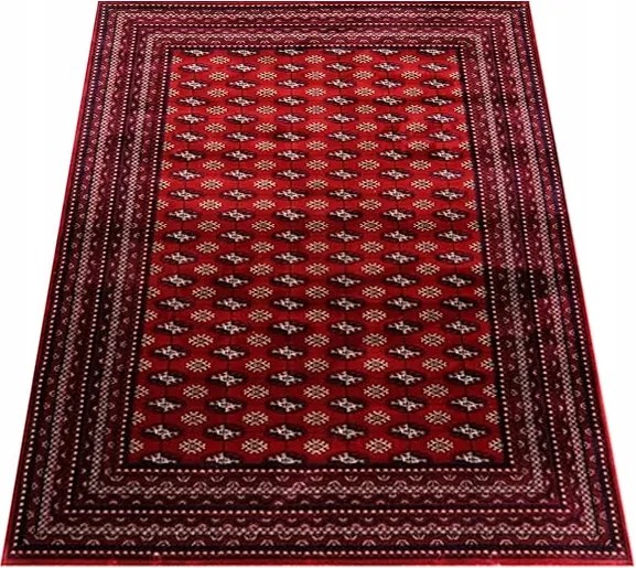 Szőnyeg 200x290 Klasszikus Hagyományos Bordó Hálószoba Nappali Sűrű Szövésű