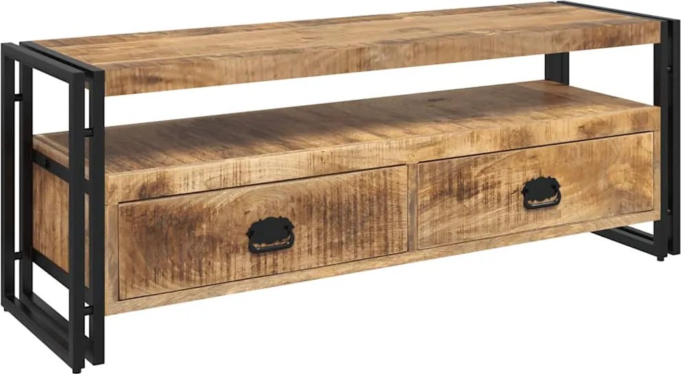 vidaXL tömör mangófa TV-szekrény 120 x 35 x 45 cm