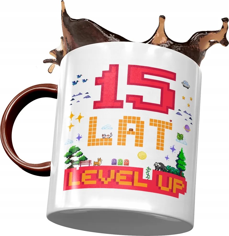 Bordó Bögre Születésnapra 15 15. 15. Ajándék Nyomtatott Fotóval