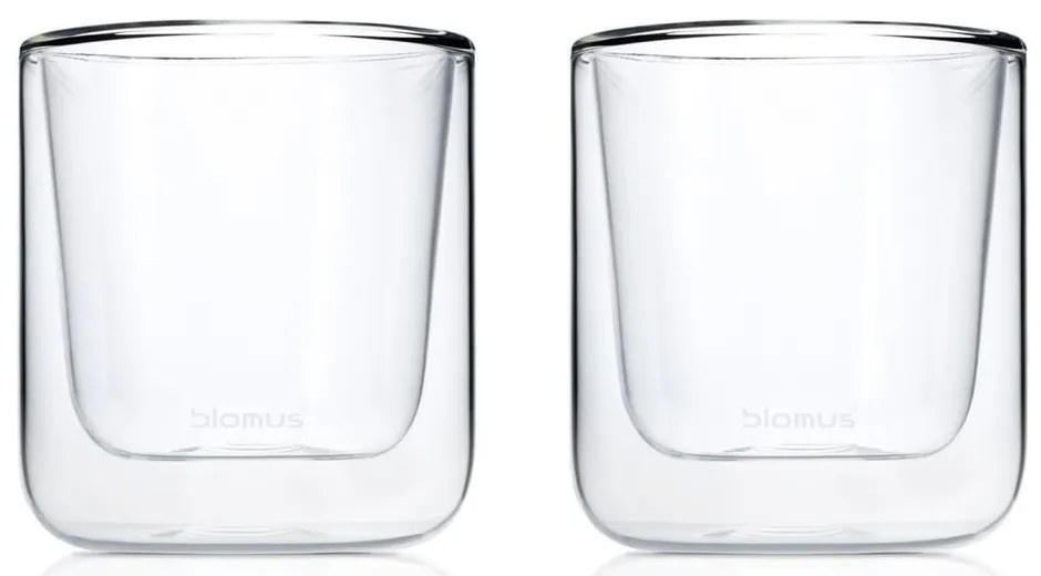 Duplafalú pohár szett 2 db-os 200 ml Nero – Blomus