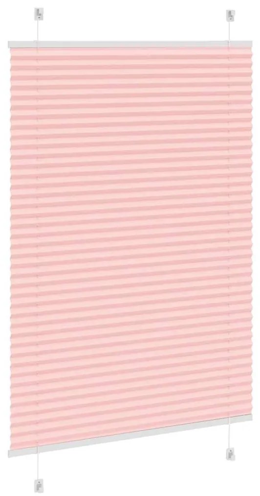 pliszírozott redőny rózsaszín 85x150 cm szövetszélesség 84,4 cm