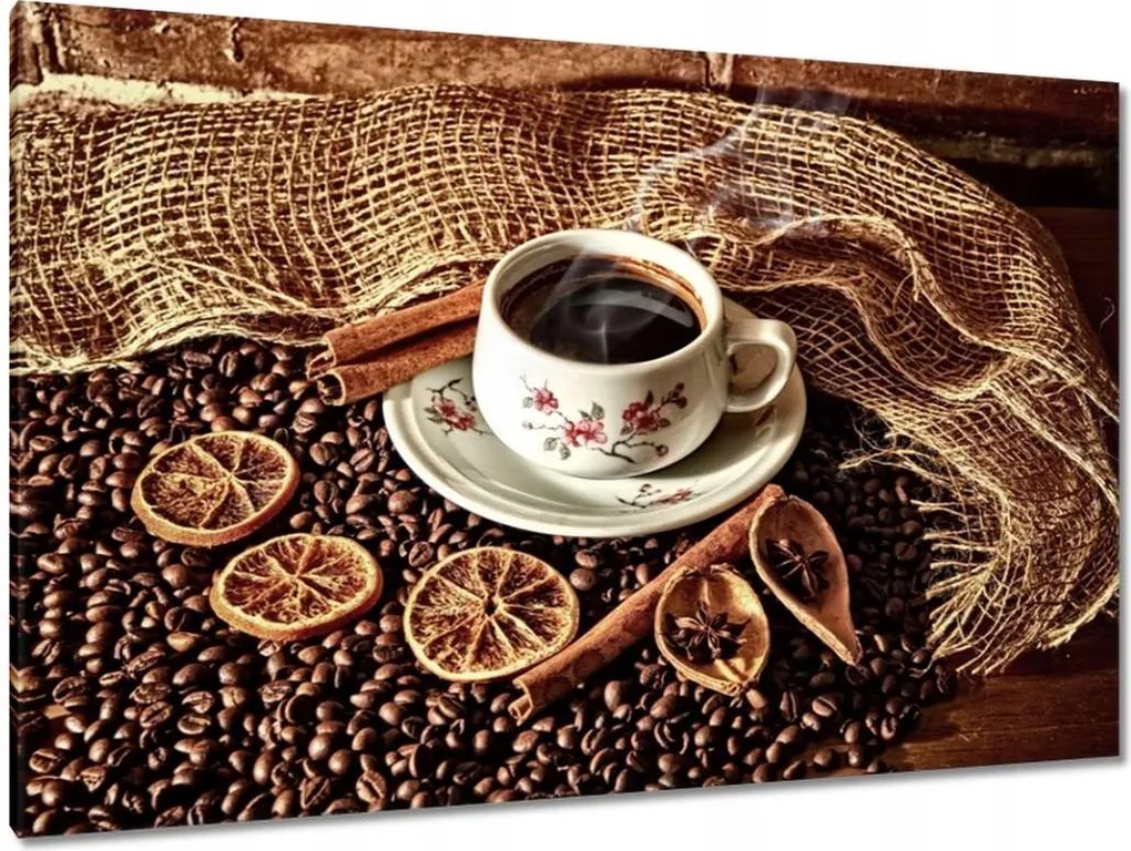 Képek 120x80 Kávéscsésze vaníliával