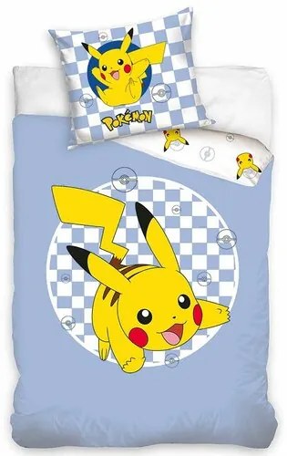 Carbotex Gyermek pamut ágynemű Pokémon UniquePikachu, 140 x 200 cm, 70 x 90 cm, 140 x 200 cm.