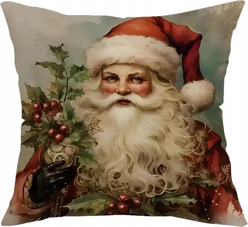 Karácsonyi Mikulásos Párnahuzat 45 x 45 cm