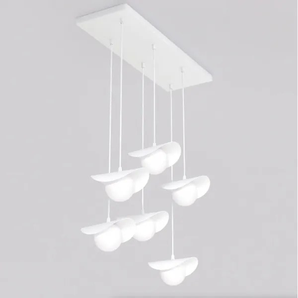 Kábelcsillár RITUAL 6xG9/8W/230V fehér