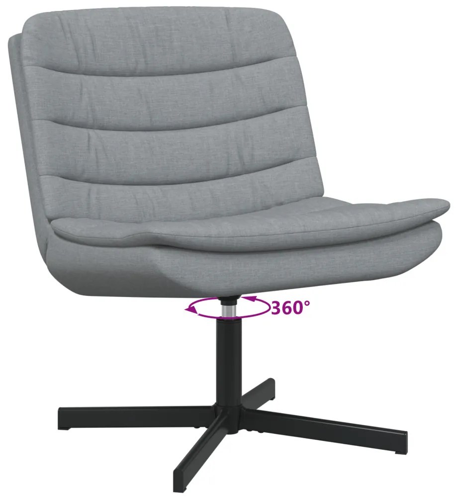 Forgószék Világosszürke Szövet Szabványos Ergonomikus