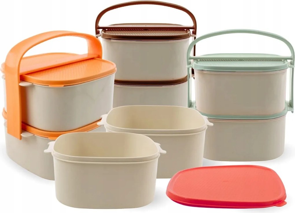 Műanyag ételhordó 2x1l