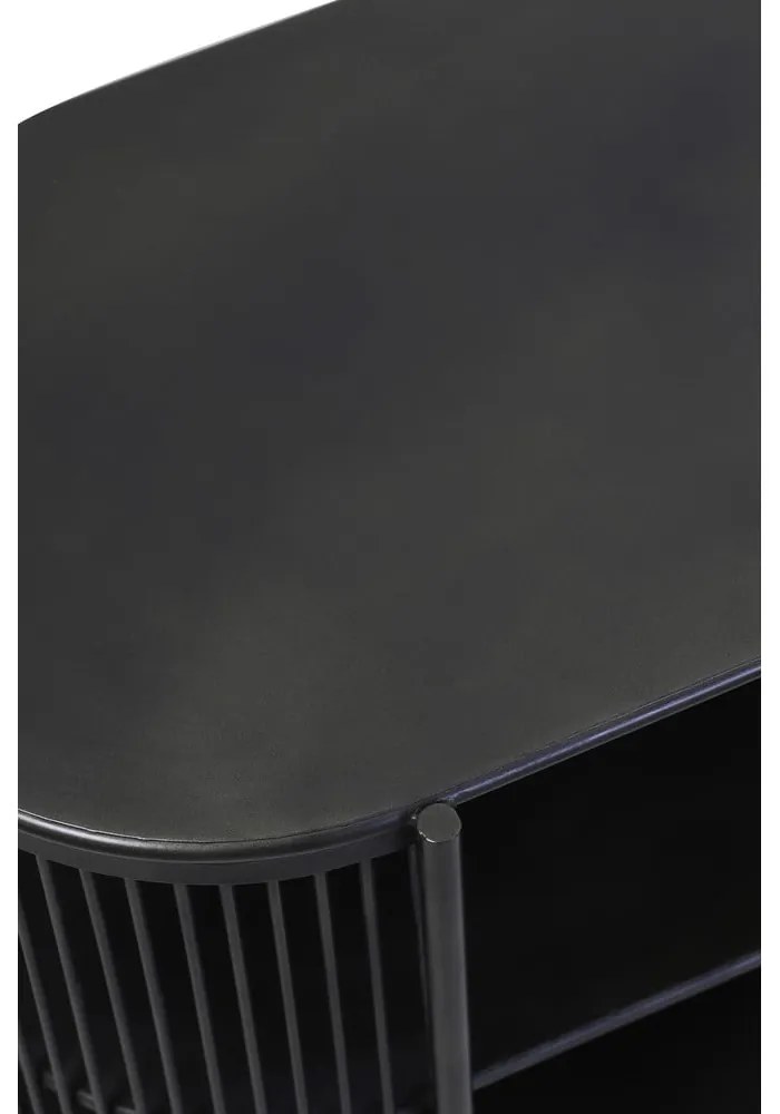 Fekete fém alacsony komód 149x80 cm Yinthe - Light &amp; Living