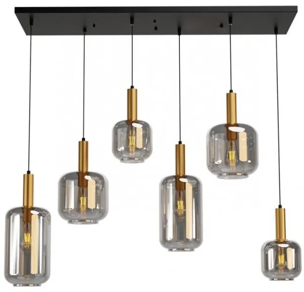 Redo 01-3215 - Csillár zsinóron BRINA 6xE27/23W/230V