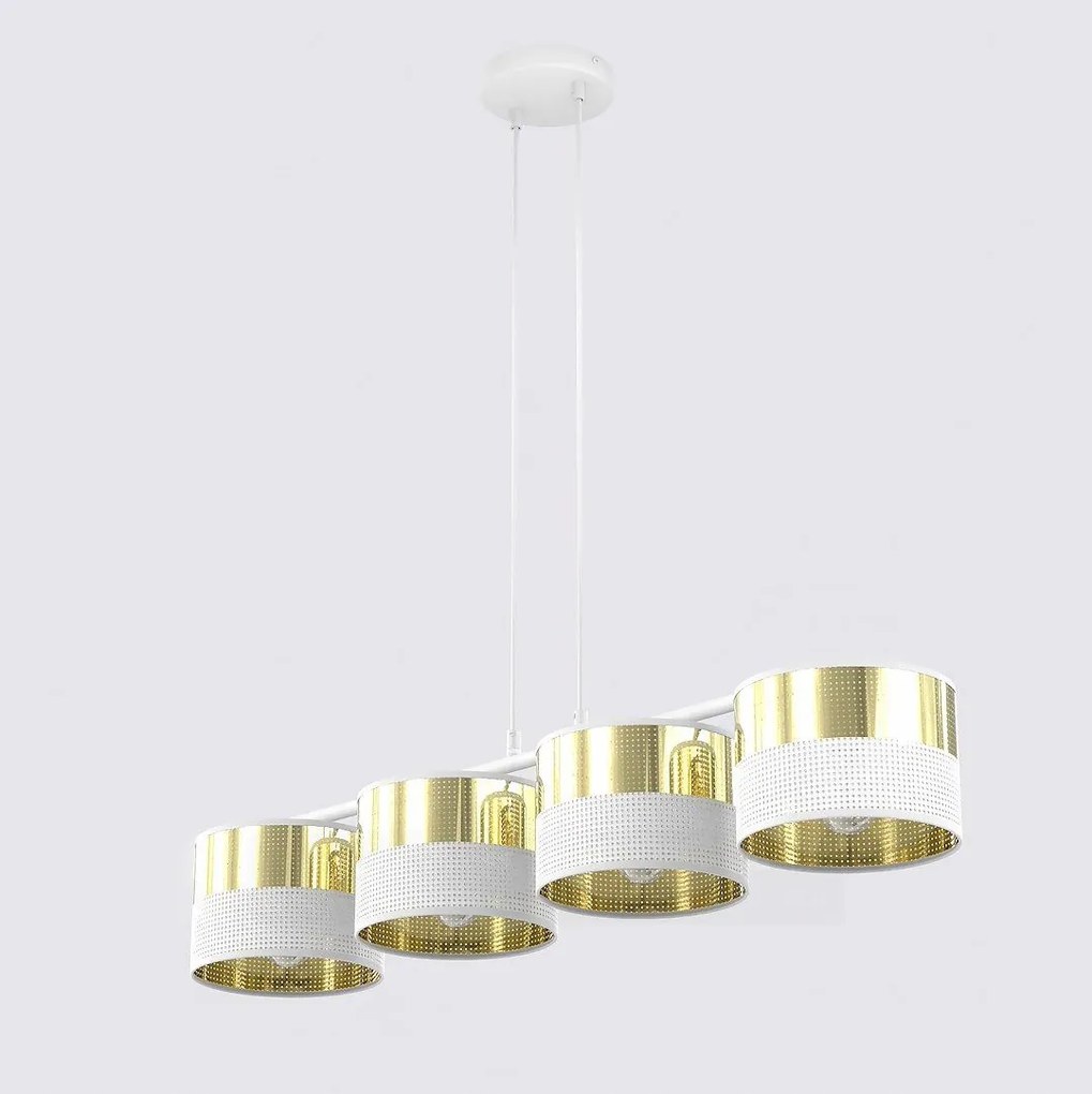 Emibig modern függeszték lux fehér arany emi1650/4