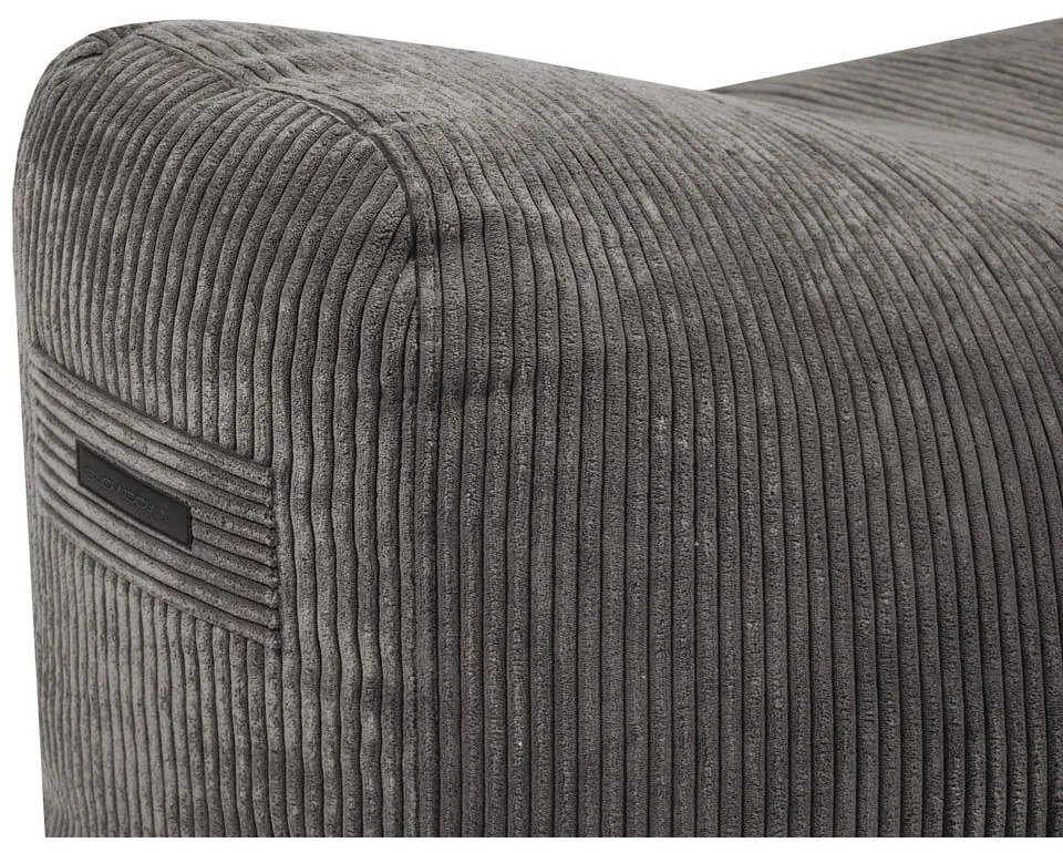 Mustársárga kordbársony babzsákfotel Snug 130 – SLOWDOWN