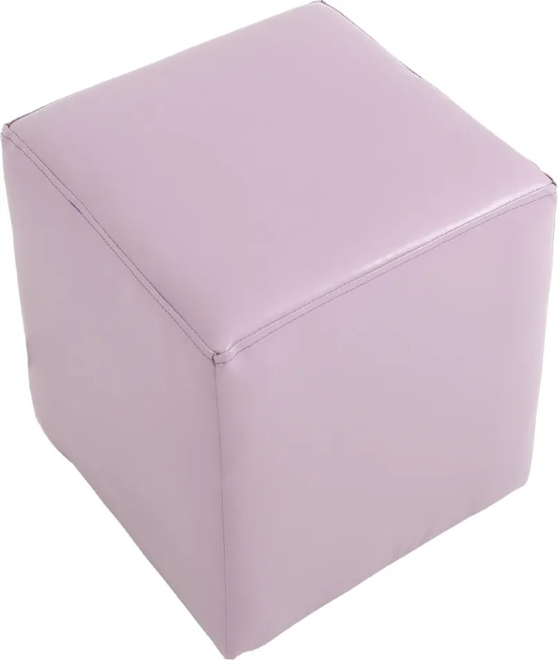 Cube puff - műbőr, lila - 21897 R