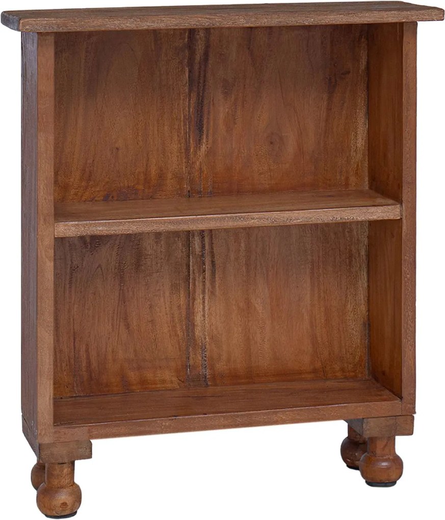 vidaXL Polcok polcokkal Barna 47 x 16 x 55 cm Tömör Mahagóni Fa