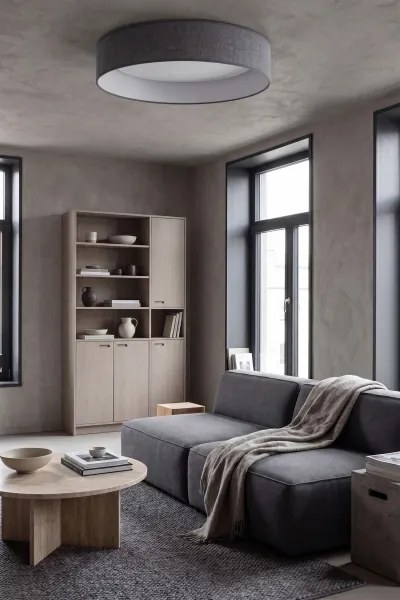 Brilagi - LED fényerőszabályozható lámpatest VELVET SM. VARI 24W/230V 3000-6500K átm. 45 cm szürke + távirányító