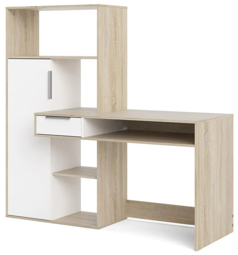 Felix Plus íróasztal, sonoma tölgy / fehér