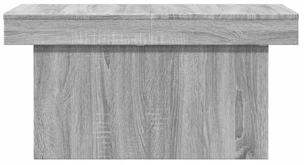 Szürke sonoma szerelt fa dohányzóasztal 100x55x40 cm