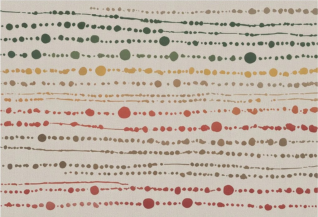 Flizelin tapéta falra Prémium színes pöttyök 152x104 Ragasztó