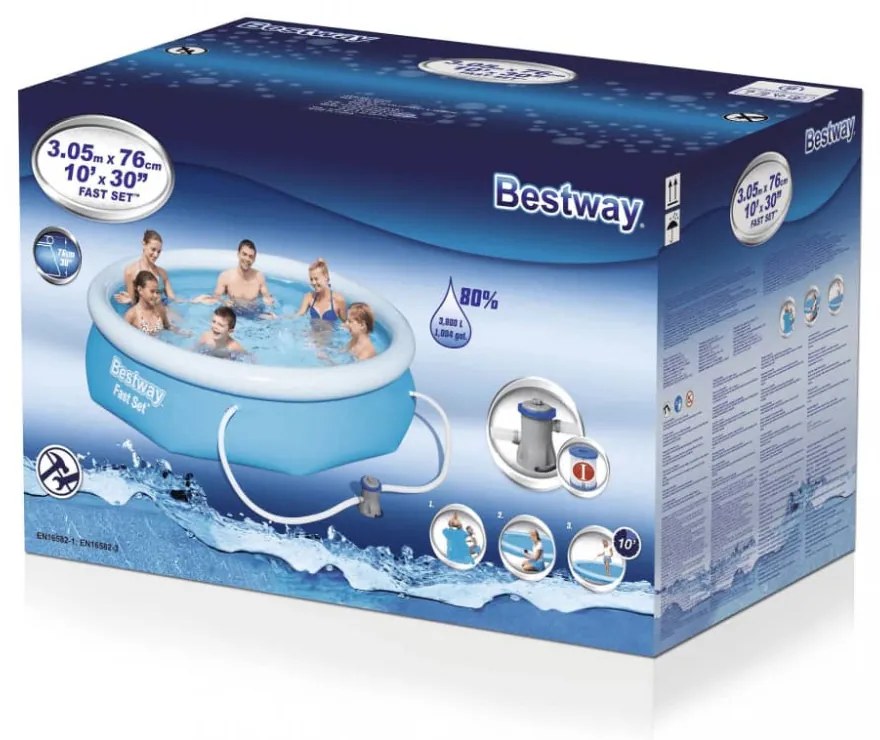 Bestway Fast Set 57270 medenceszett 305 x 76 cm