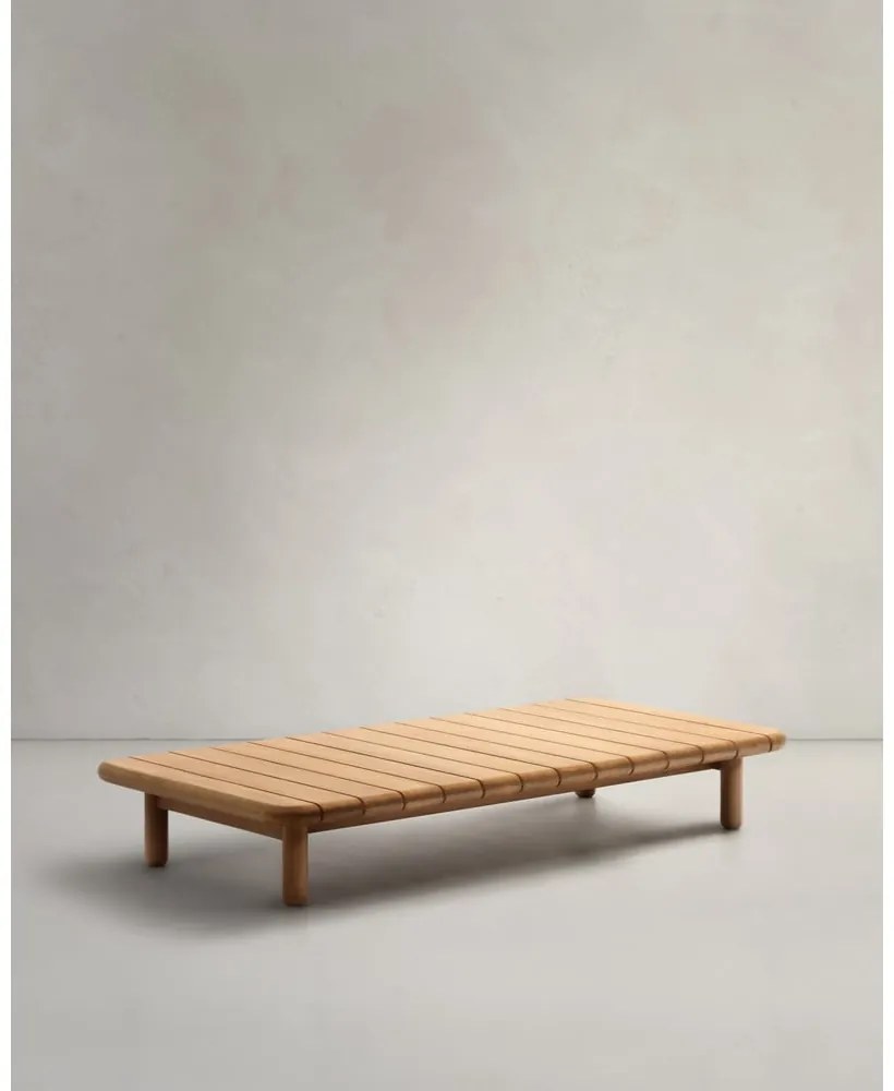 Teakfa kerti dohányzóasztal 70x140 cm Turqueta – Kave Home