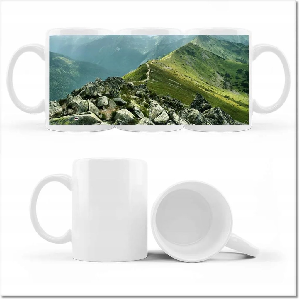 Bögre fényképpel A Tátra csúcsa