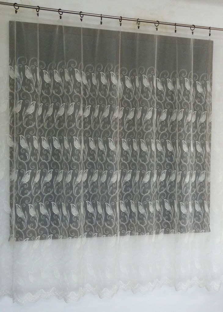 Mg Függöny Alt napellenző hímzés villanófény ekrü 300cm 0,5m