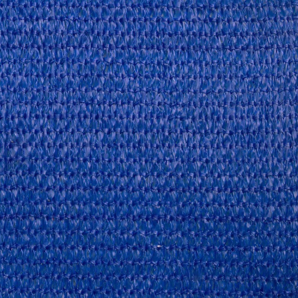 kék négyszögletű HDPE napvitorla 160 g/m² 6x7 m