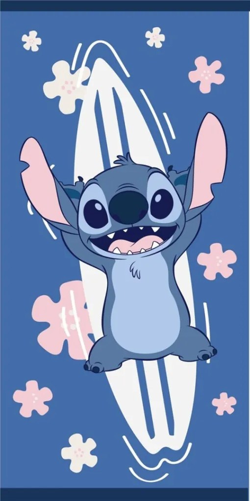 Disney Lilo és Stitch, A csillagkutya Ocean fürdőlepedő, strand törölköző 70x140cm (Fast Dry)