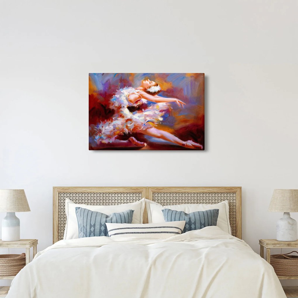 Kép - Balerina, festmény (90x60 cm)