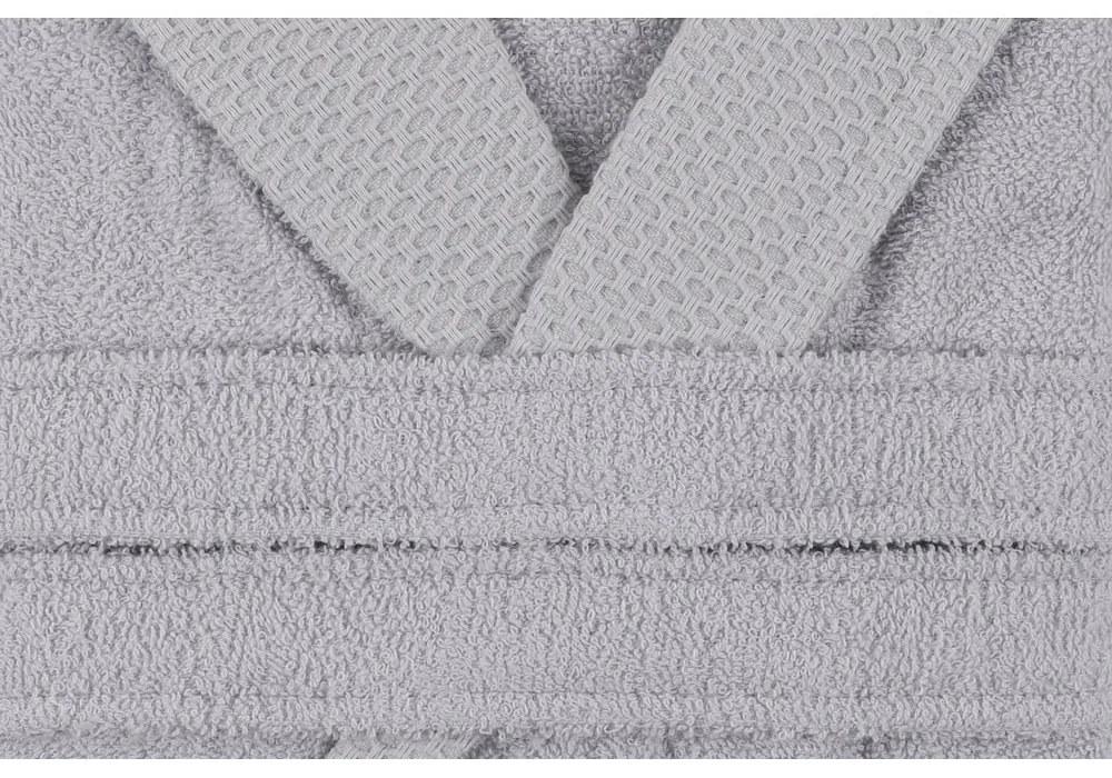 Szürke pamut fürdőköpeny M Cappa – Foutastic