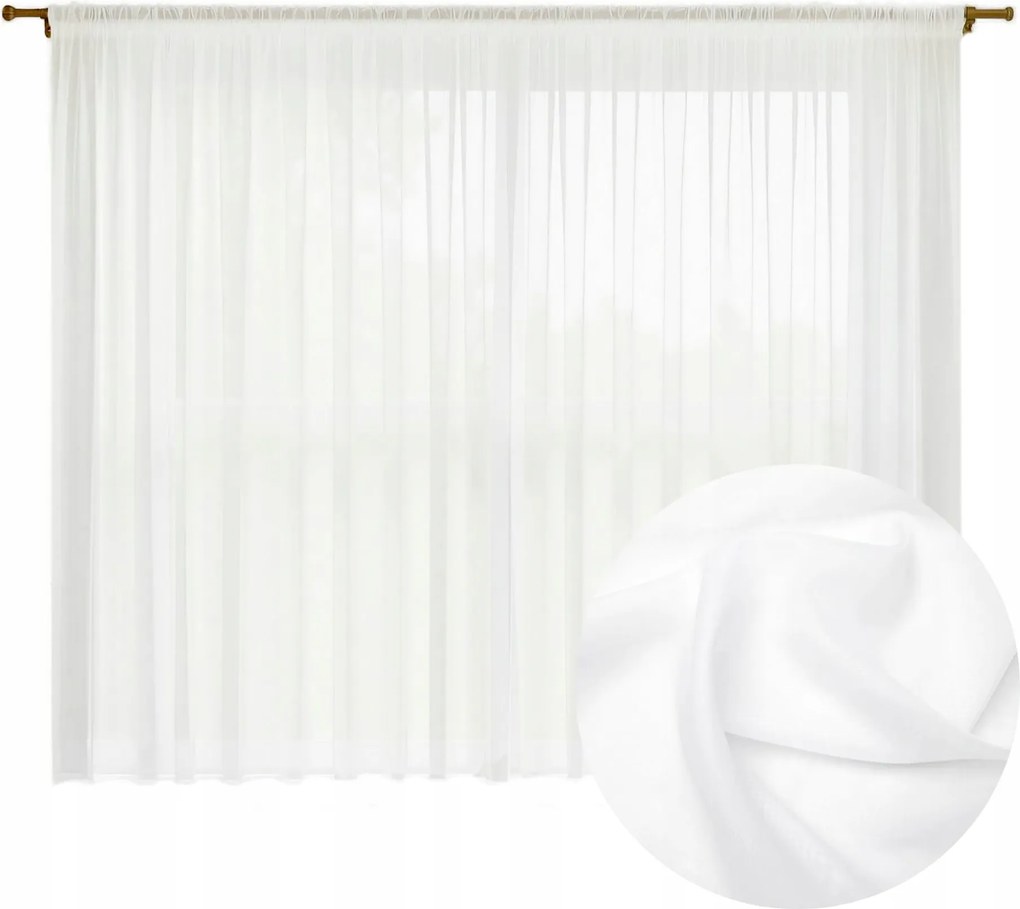 Függöny kész Fátyol fehér 300x160 Szalagos béka alagút függöny a nappaliba