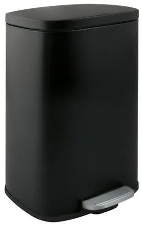 Spirella Spirella pedálos szemetes akira matt fekete acél soft-close 12 l 10.21563