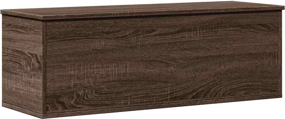 vidaXL barna tölgy színű szerelt fa tárolóláda 102 x 35 x 35 cm
