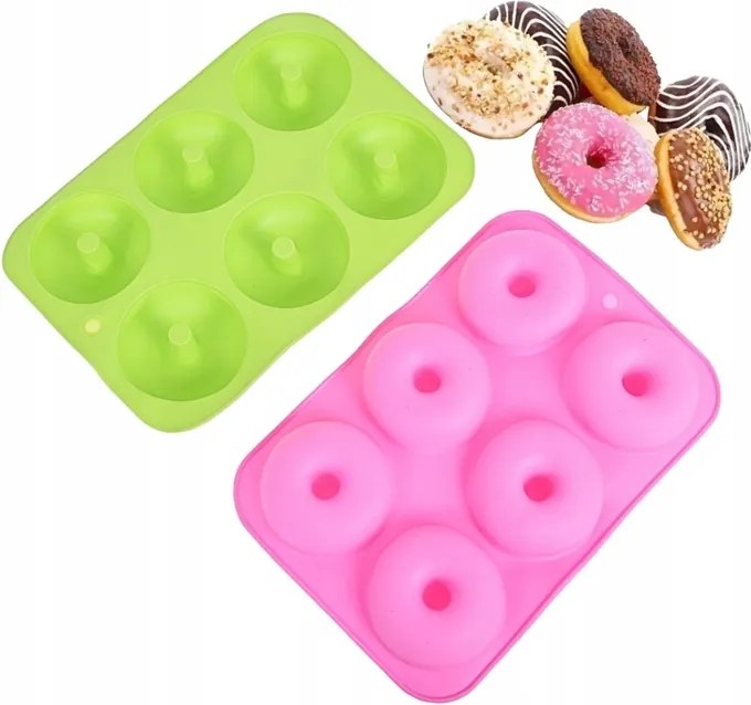 Szilikon sütőforma Donat fánkokhoz 6 aljzat