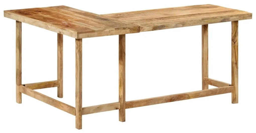 íróasztal 165x110x75 cm tömör fa Mango