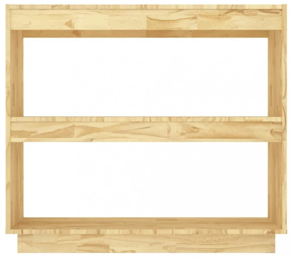 tömör fenyőfa könyvszekrény 80 x 35 x 71 cm