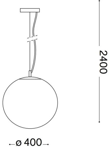 Ideal Lux - Csillár zsinóron MAPA 1xE27/42W/230V átm. 40 cm arany/füstös