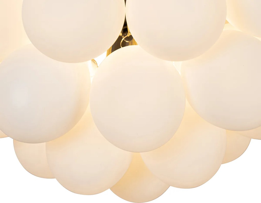 Okos mennyezeti lámpa fekete opálüveggel, 6 izzós, Zigbee G9 - Uvas