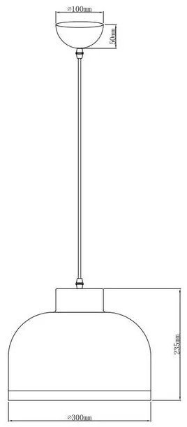 Lámpa Mennyezeti lámpatest GOLDI 1,4090,AC220-240V,50/60Hz,1*E27,IP20,átmérő 30cm,egyes,fekete/arany