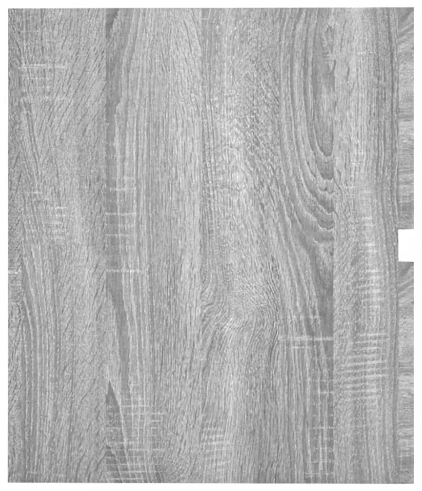 szürke sonoma színű szerelt fa éjjeliszekrény 41x38,5x45 cm