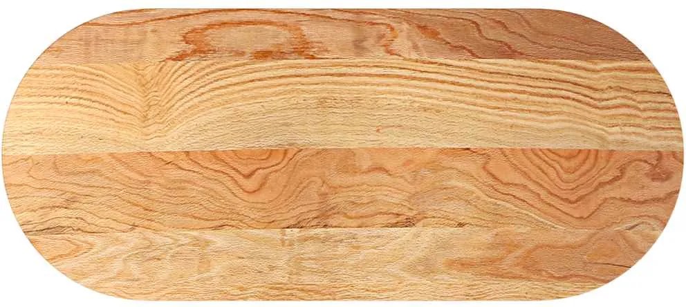 vidaXL világosbarna tömör akácfa ovális alakú asztallap 140x60x2 cm