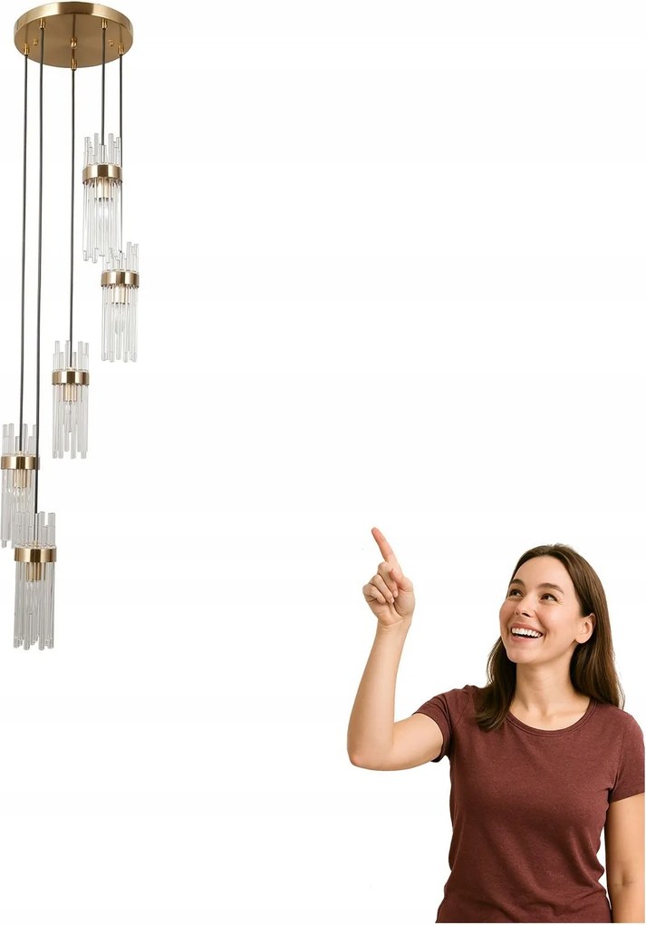 Függő lámpa Taraso PND-40760-5-HBR Italux