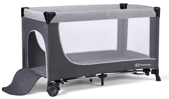 KINDERKRAFT - Utazó kiságy LEODY ezüst