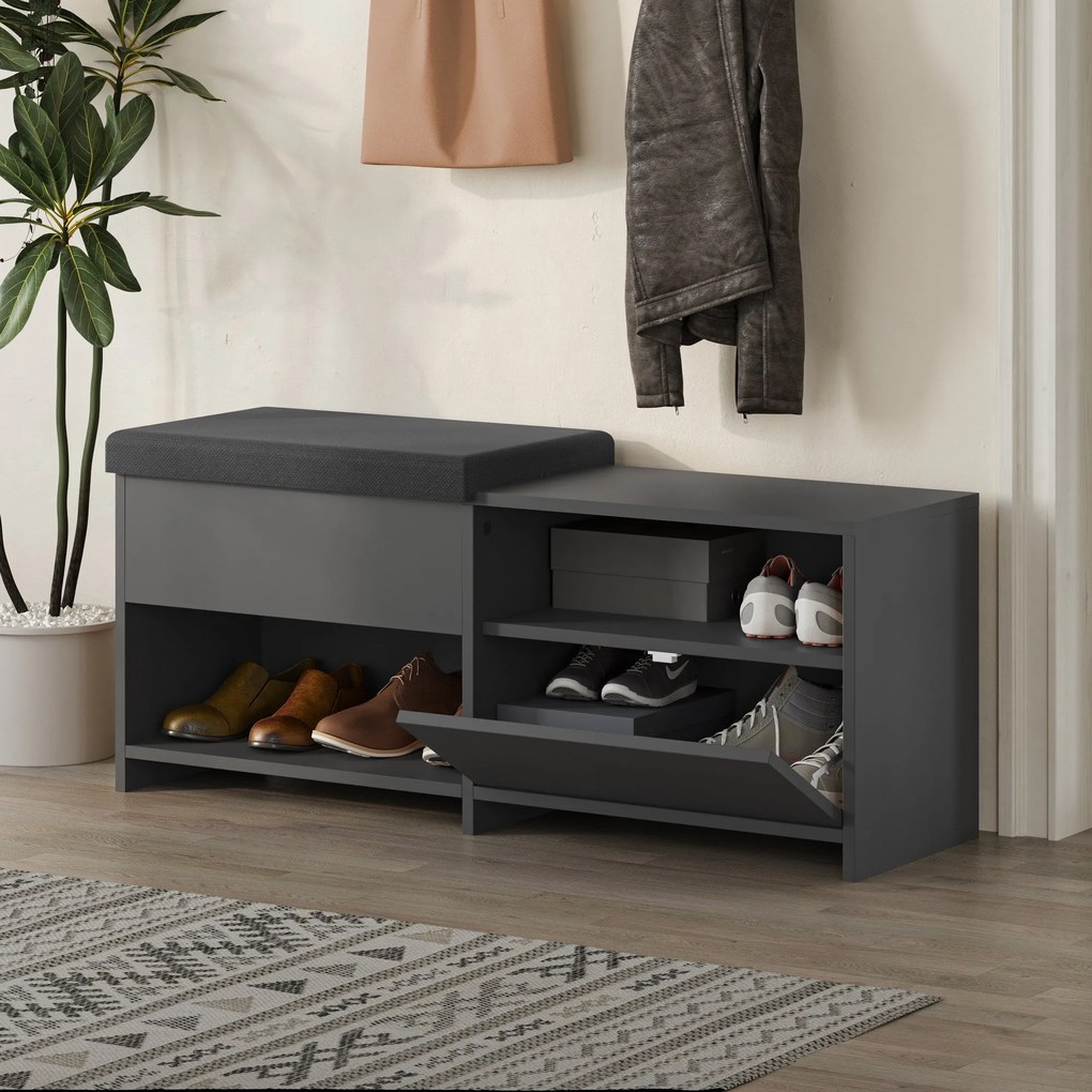 Cipőtároló Filux Bench - Anthracite