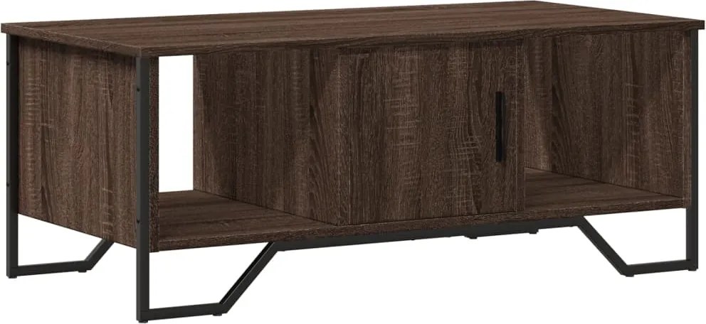 vidaXL barna tölgyszínű szerelt fa dohányzóasztal 100 x 51 x 40 cm