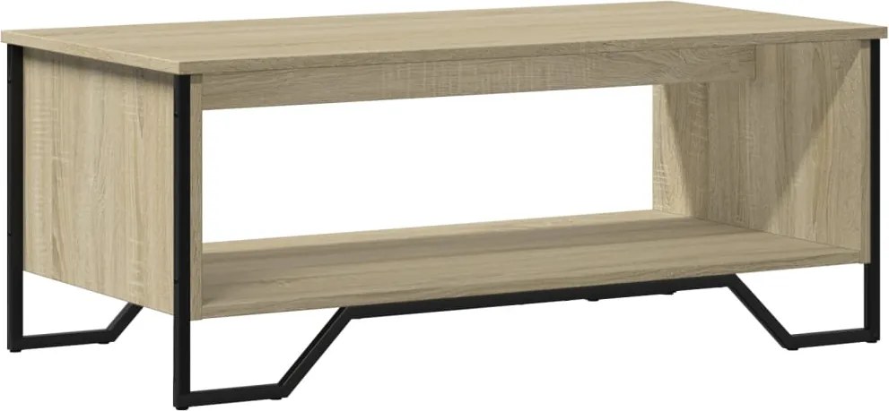 vidaXL sonoma tölgy színű szerelt fa dohányzóasztal 100 x 51 x 40 cm