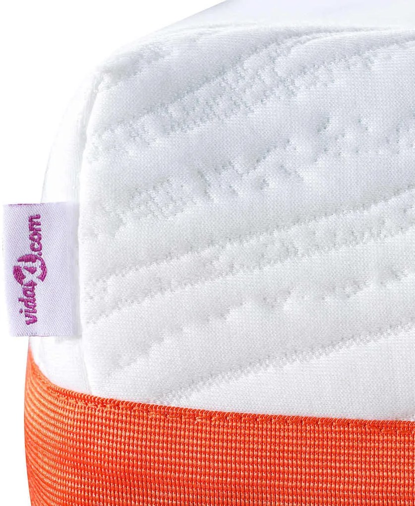 Matrac Fehér és Szürke 80 x 160 cm Gél Memóriahab