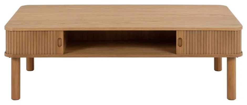 Natúr színű dohányzóasztal tölgyfa dekorral 70x130 cm Langley – Actona